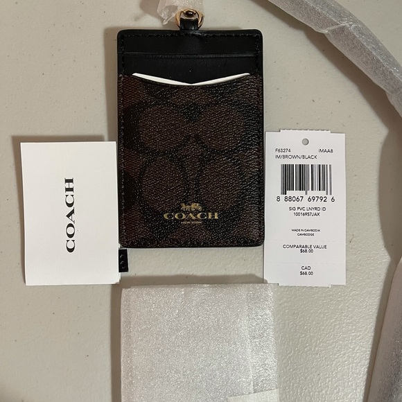 Coach ID LANYARD IN SIGNATURE CANVAS - Picture 2 of 3